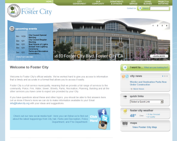 City of Foster City California Web page