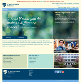 William James College Home Page