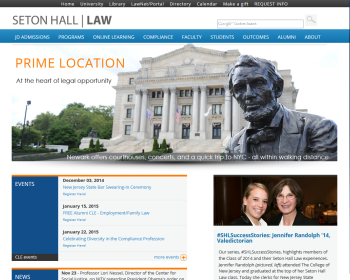Seton Hall University School of Law Web page