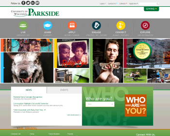 University of Wisconsin-Parkside Web page