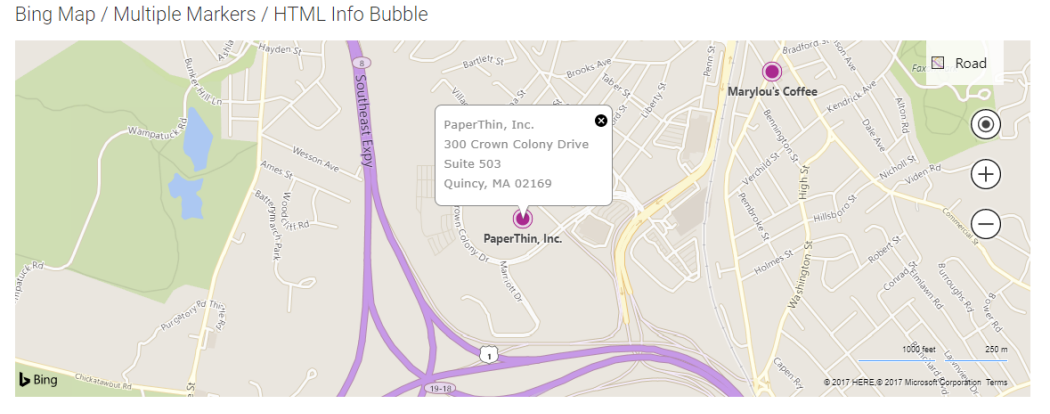 Bing Maps Widget